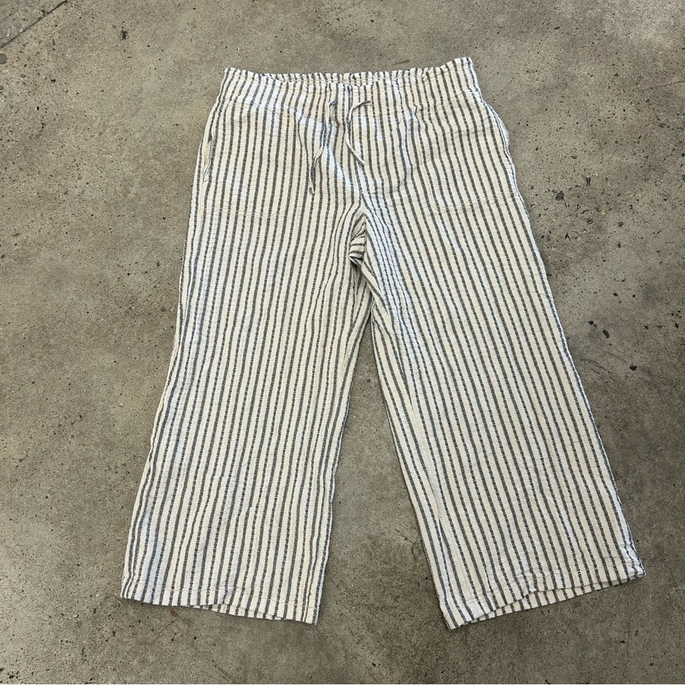 AE Pull On Stripe Pant XL High Waisted Paperbag - Picture 4 of 10